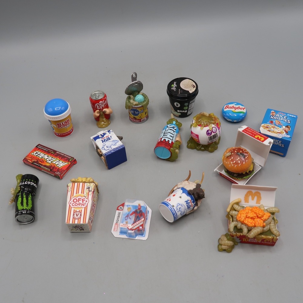 Zuru Mini Brands Mega Gross Minis Figures Toy Lot Parody Sicken Nuggets Dr Poppe